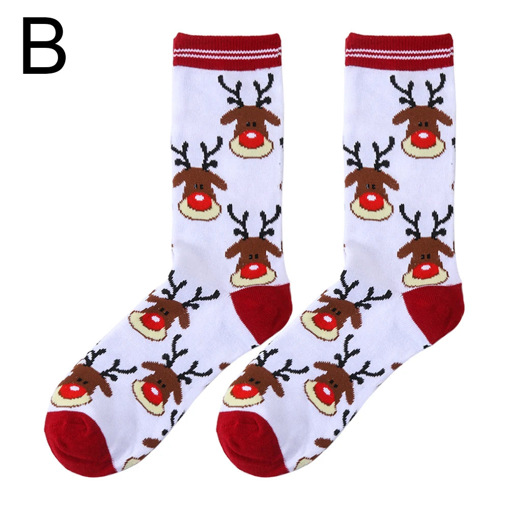 Chaussettes de Noël Motif Tête de Renne