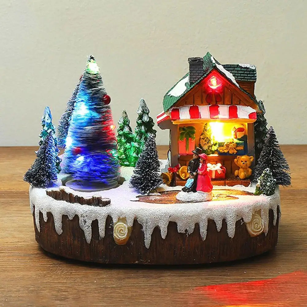 Mini scène de Noël Sapin et Escalier