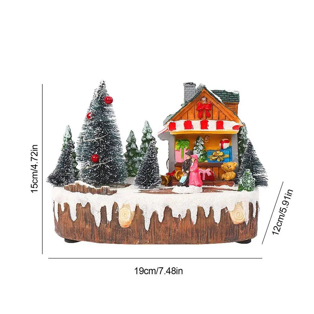 Mini scène de Noël Sapin et Escalier
