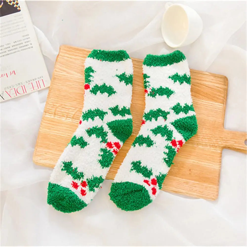 Chaussettes de Noël Motif Houx