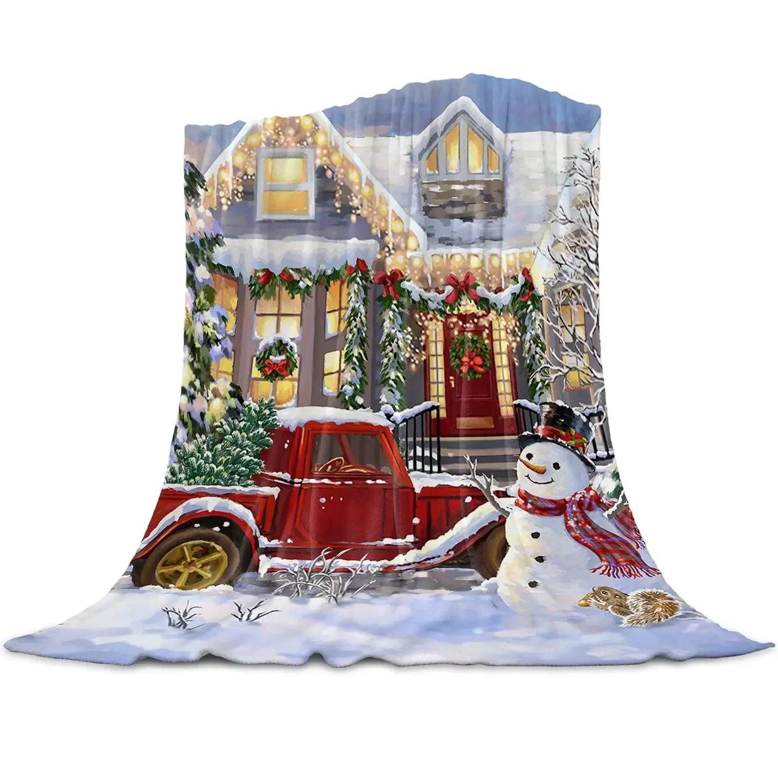 Couverture Motif Maison Décorée