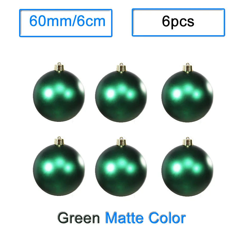 Boules de Noël Vert Mate