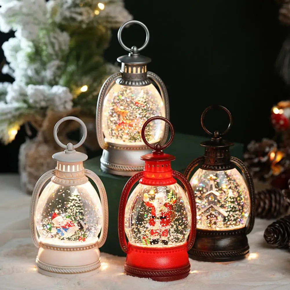 Lanternes Lumineuses Boule à Neige de Noël