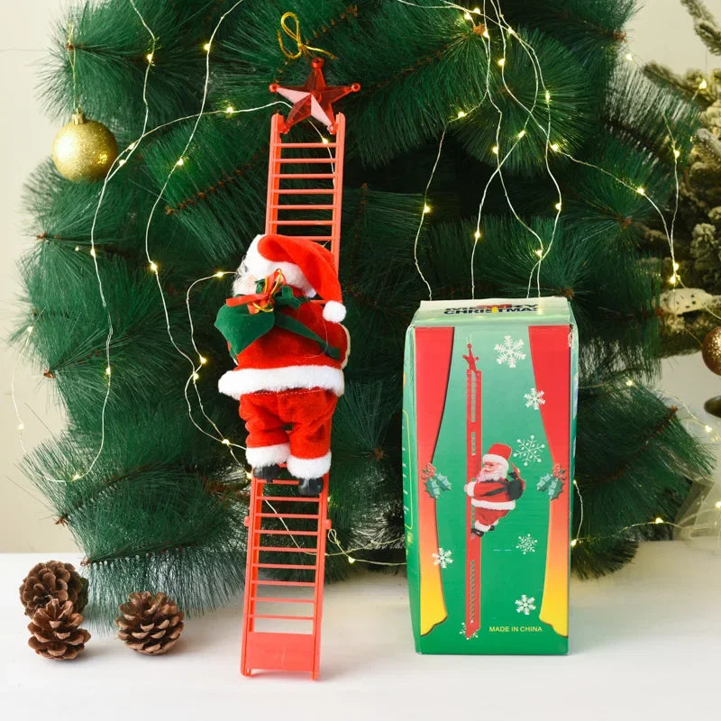 Automate Père Noël Grimpeur à l'Échelle