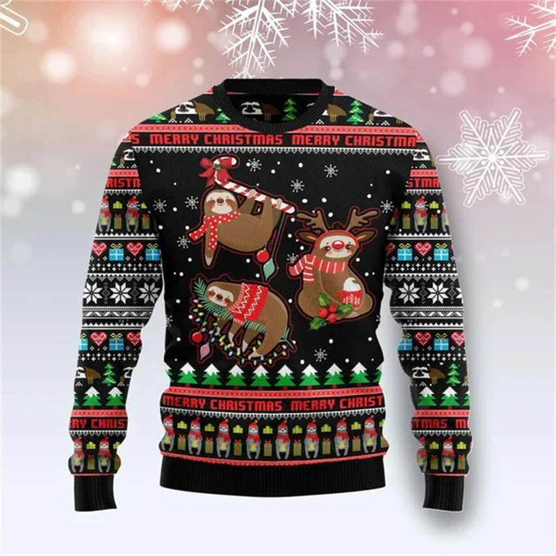 Pull de Noël Paresseux Déguisés