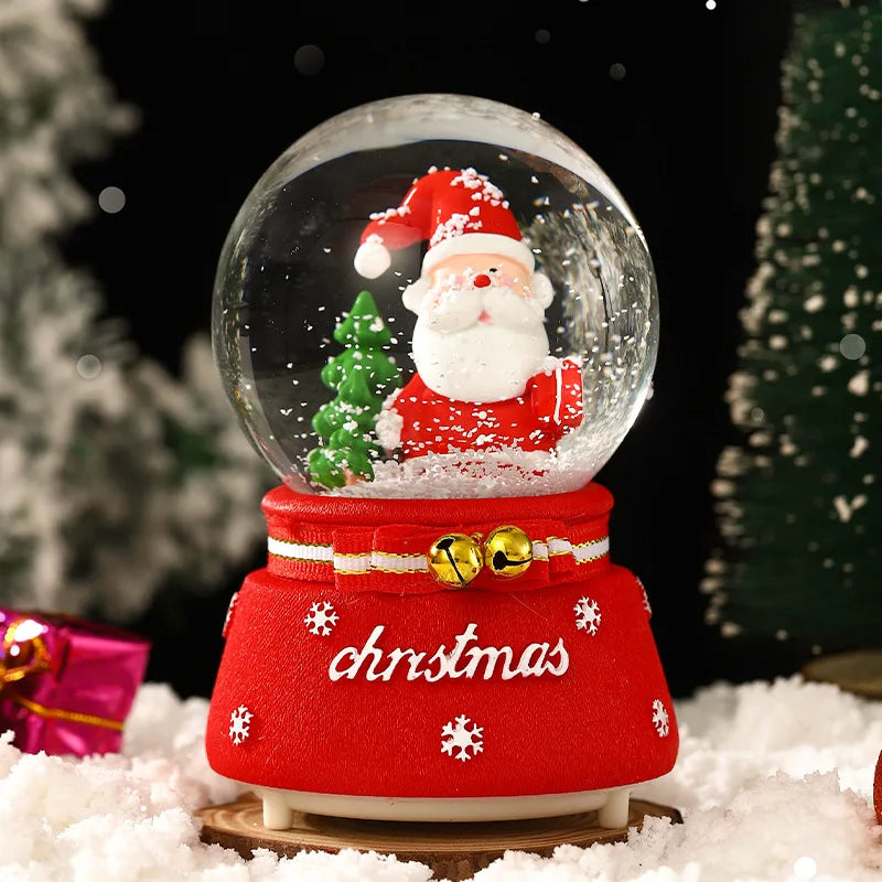 Mini Boules à neige de Noël scènes Père Noël