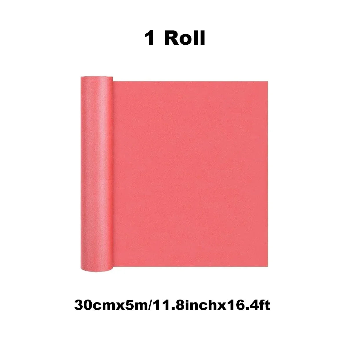 Papier Cadeau Rouge Uni Réversible