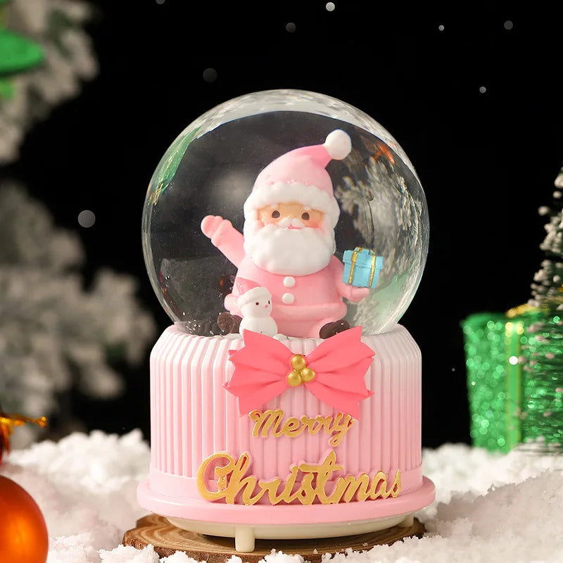 Mini Boules à neige de Noël scènes Père Noël