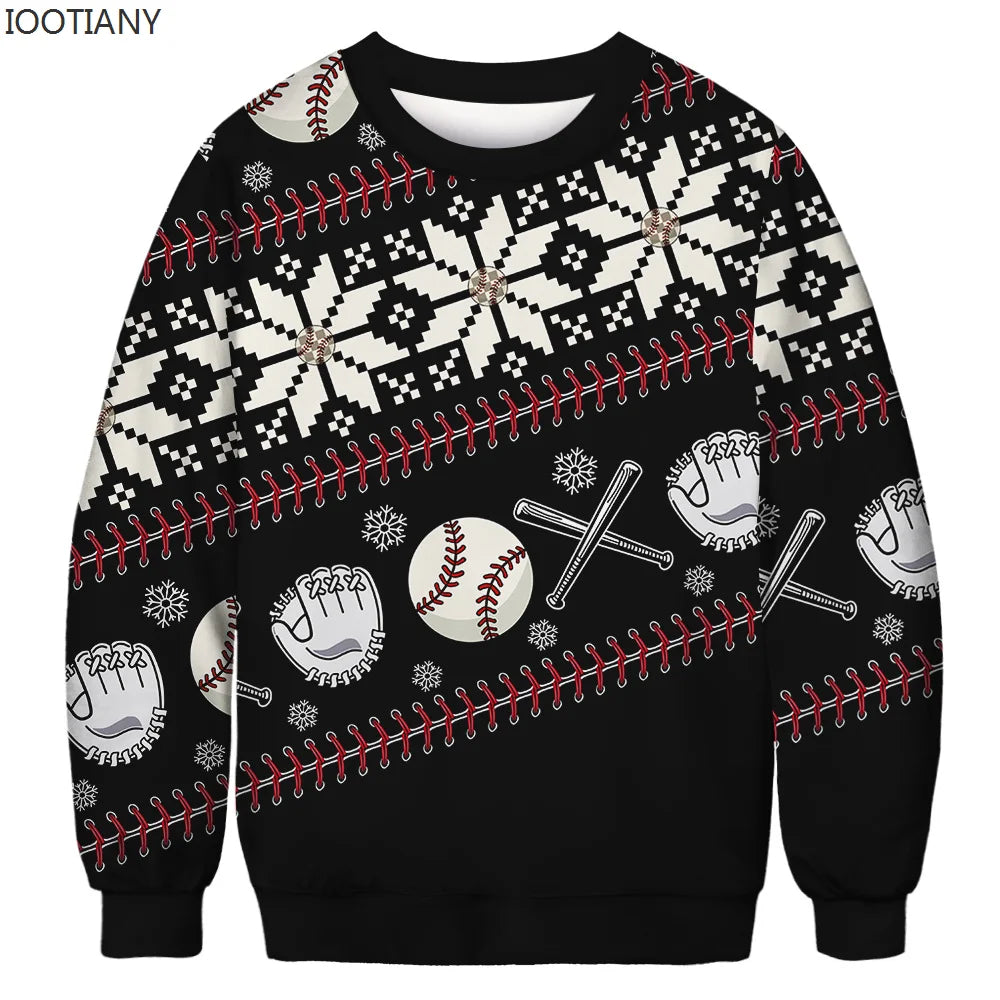 Pull de Noël Baseball
