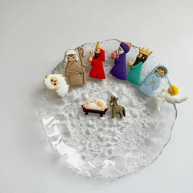 Mini figurines de Noël en PVC