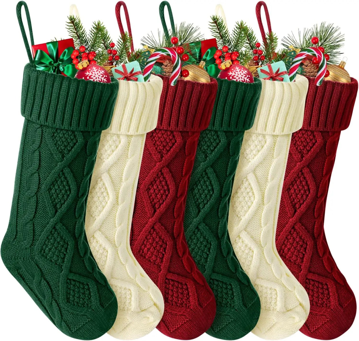 Chaussettes Déco Tricot de Noël