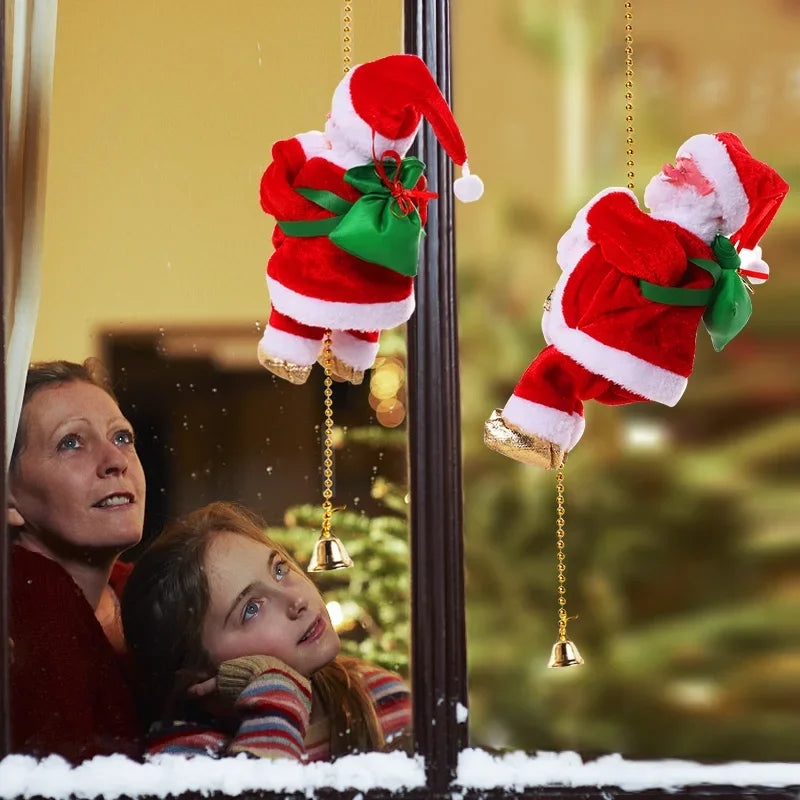 Automate Père Noël Grimpeur à la Corde