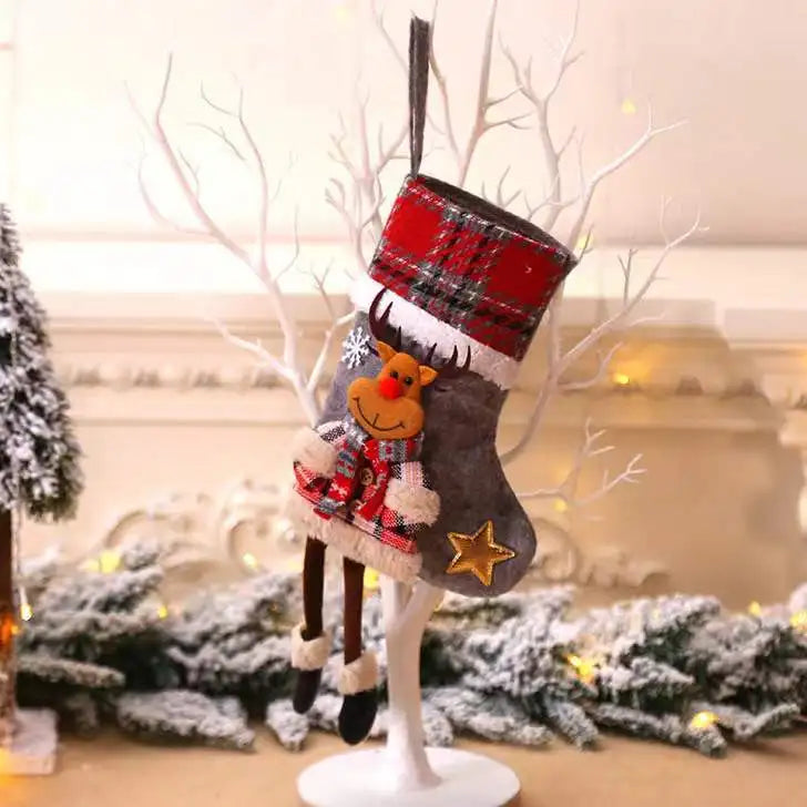 Chaussettes Décoratives Personnages de Noël