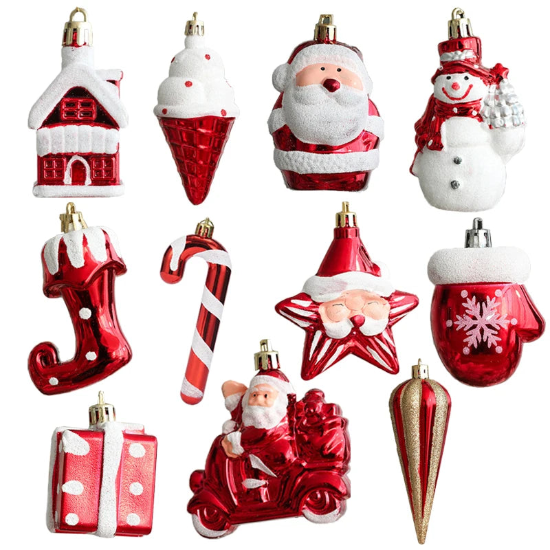 Décoration de sapin de Noël Voiture Père Noël
