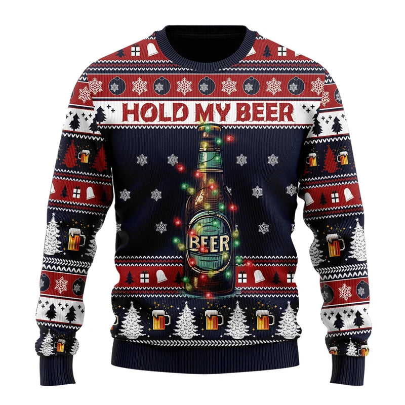 Pull de Noël "Hold my Beer"
