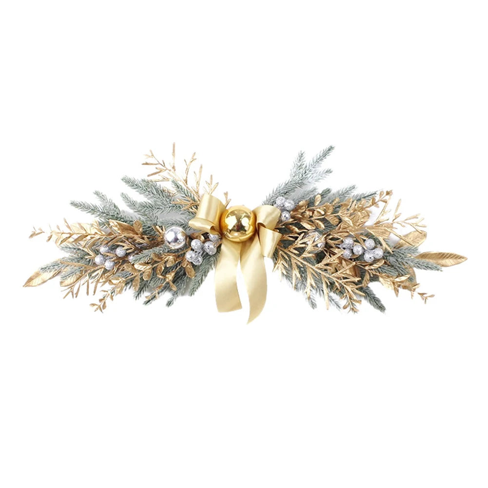 Couronne de Noël Argent et Doré