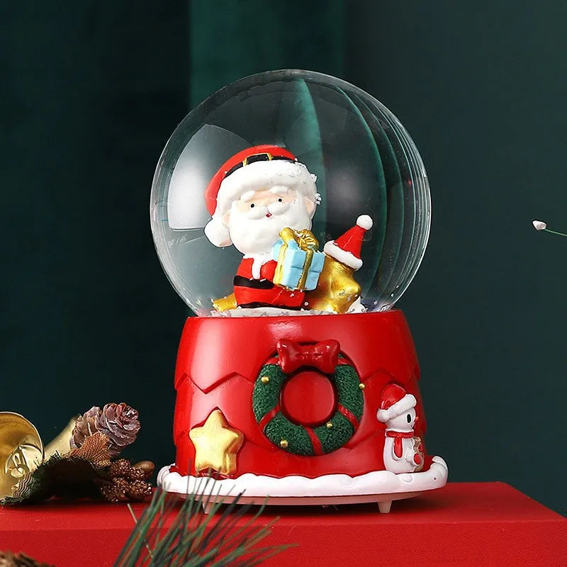 Mini Boules à neige de Noël scènes Père Noël