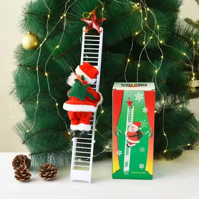 Automate Père Noël Grimpeur à l'Échelle