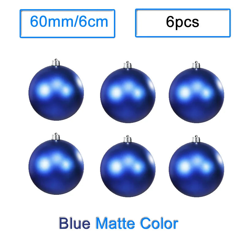 Boules de Noël Bleu Mate