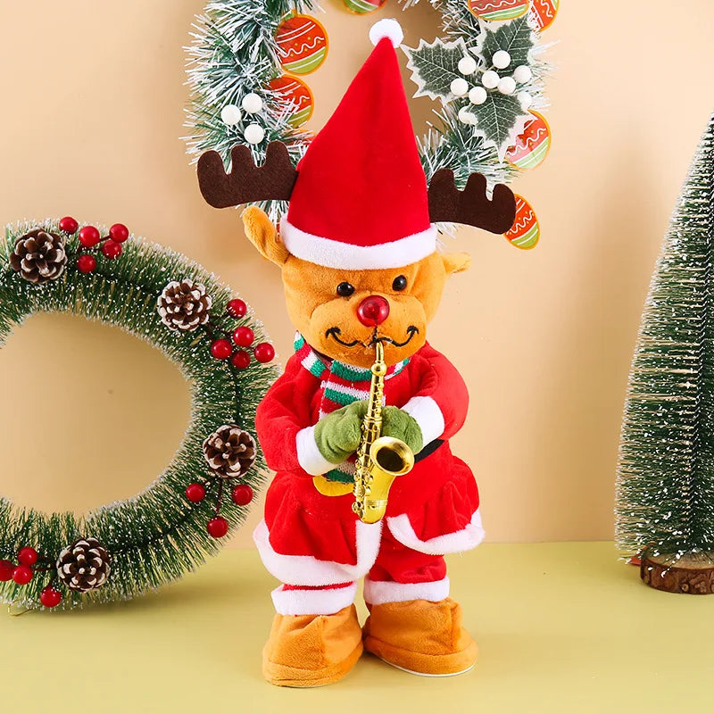 Peluche Automate de Noël Dansant Renne de Noël
