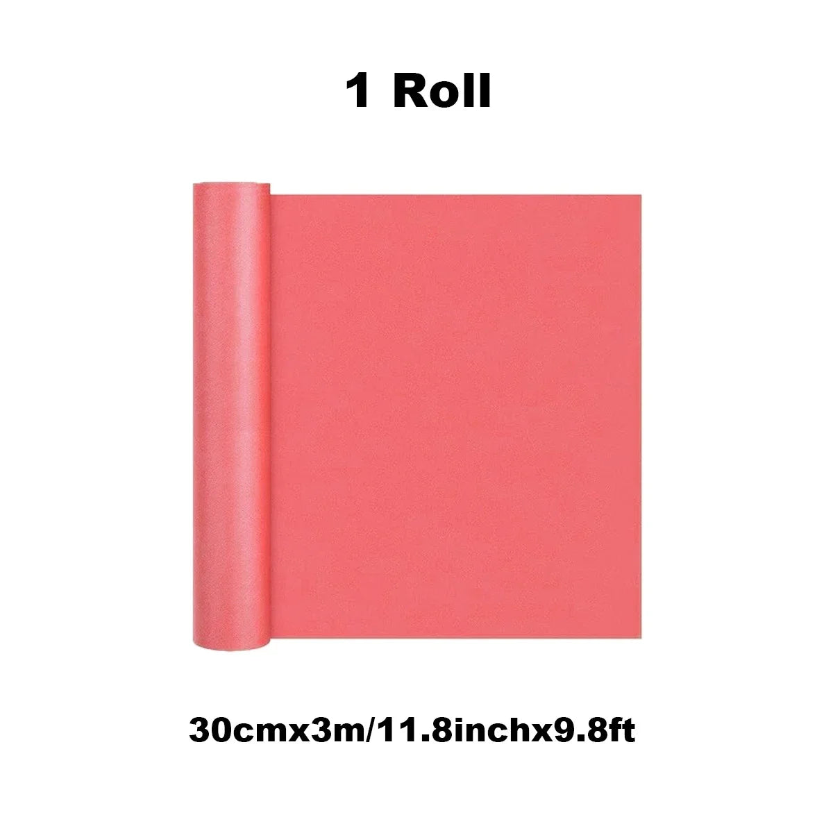 Papier Cadeau Rouge Uni Réversible