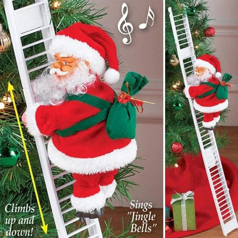 Automate Père Noël Grimpeur à l'Échelle