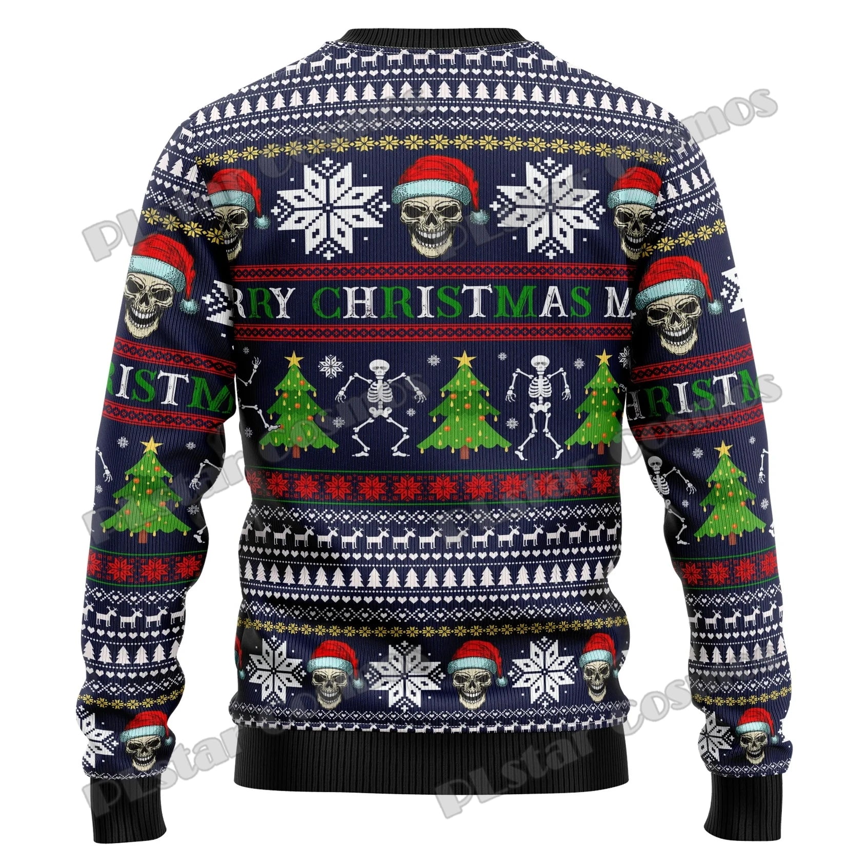 Pull Sweat-Shirt Crâne et Sapins