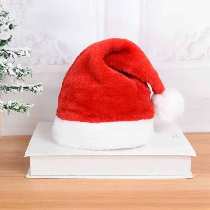 Bonnet de Père Noël en Rouge Classique en Cotton