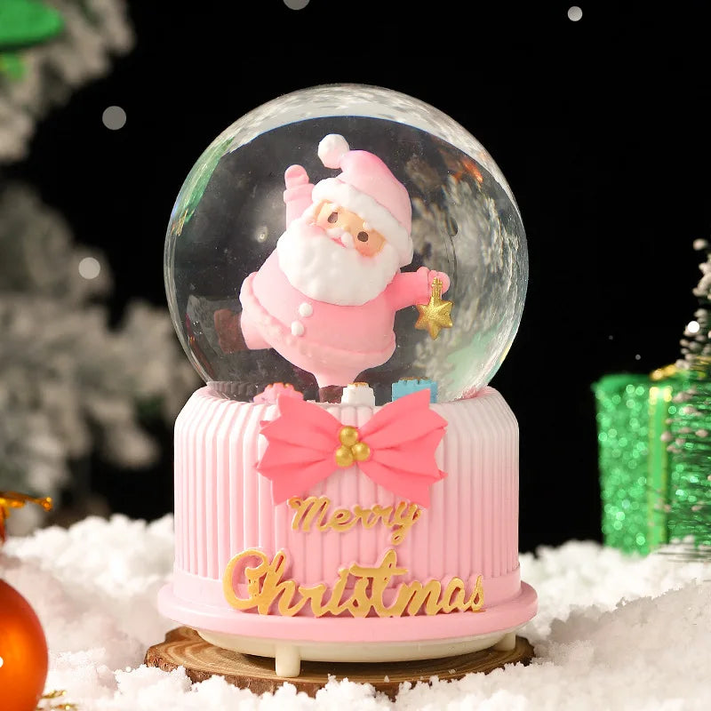 Mini Boules à neige de Noël scènes Père Noël