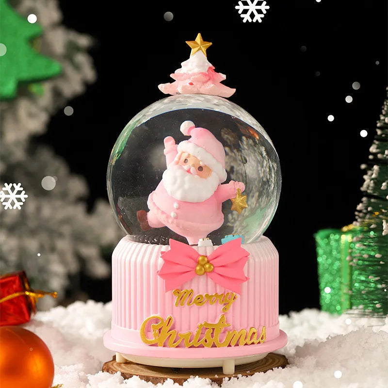 Mini Boules à neige de Noël scènes Père Noël