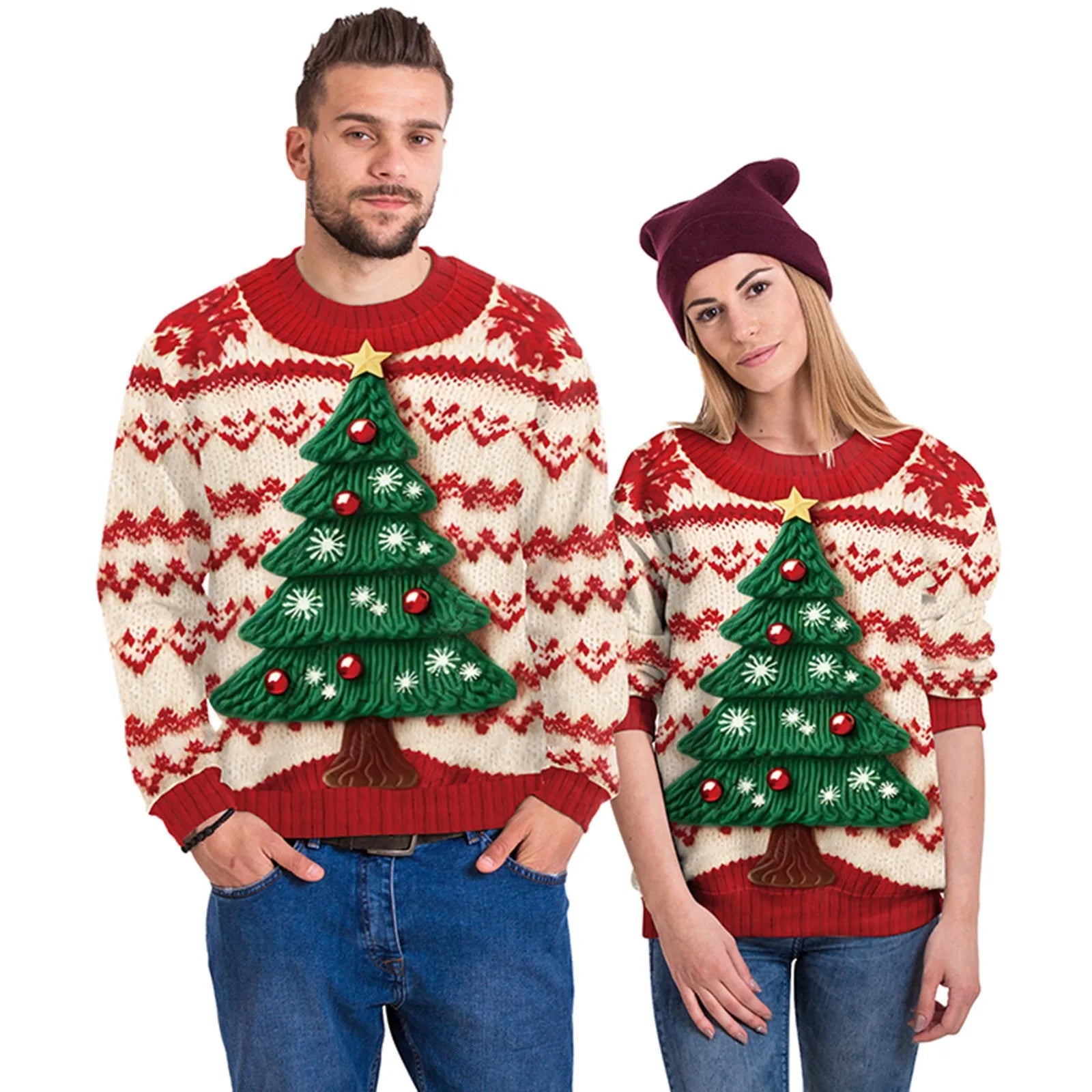 Pull de Noël motif Sapin