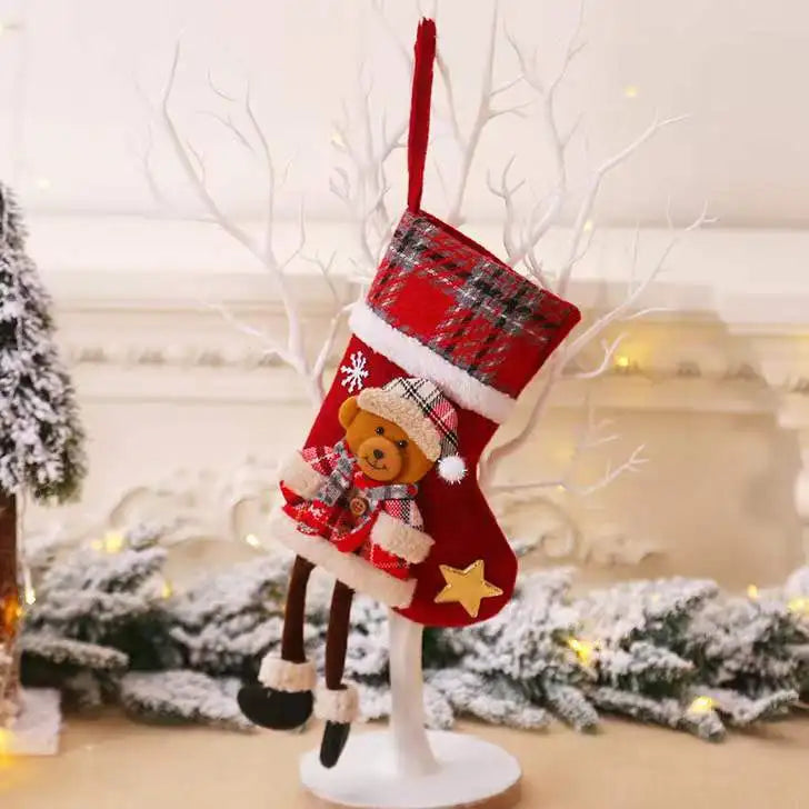 Chaussettes Décoratives Personnages de Noël
