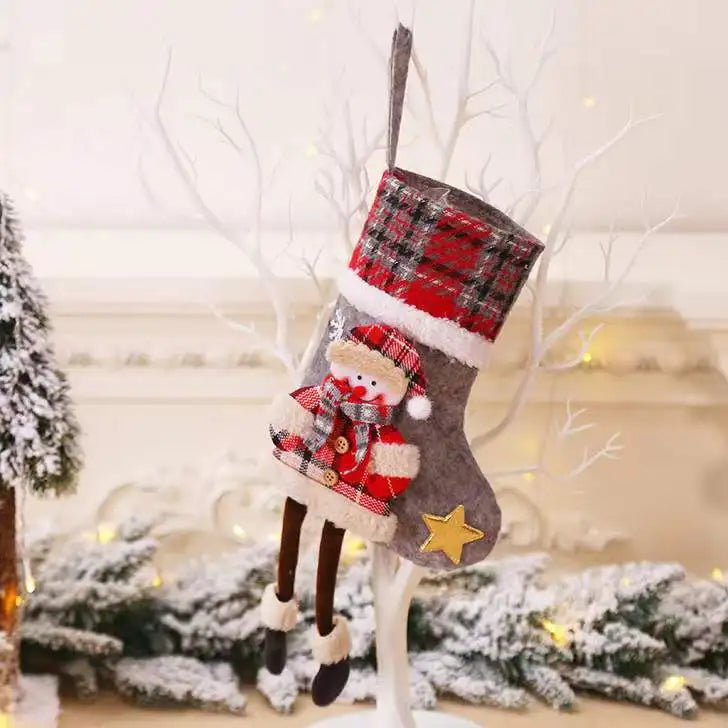 Chaussettes Décoratives Personnages de Noël
