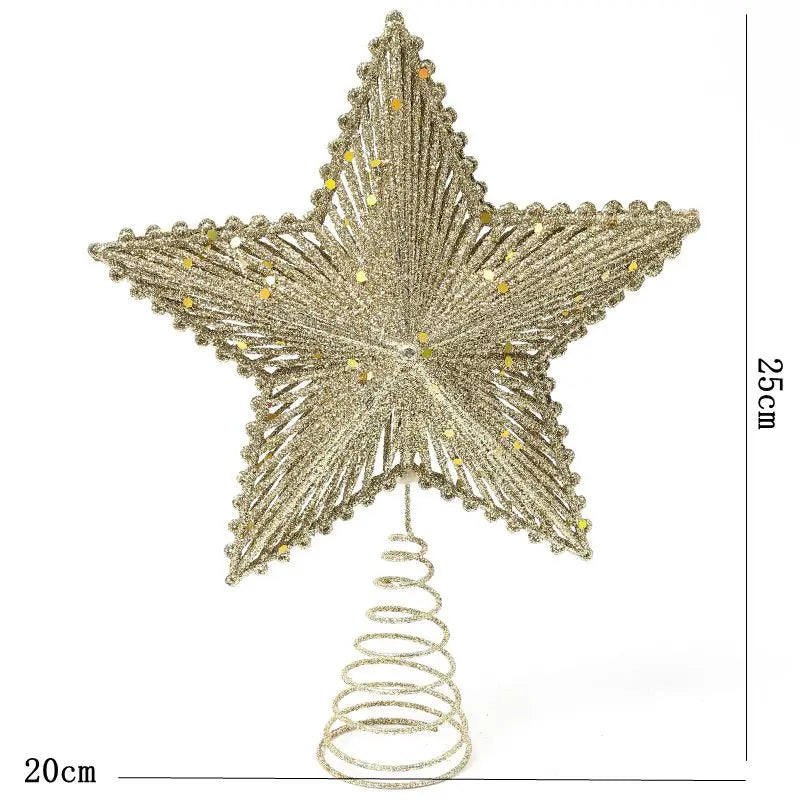 Étoile de Noël pour Sapin Traditionnelle, 3 Couleurs