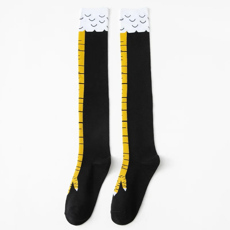 Chaussettes "Pattes de Poules" pour Femmes Noir