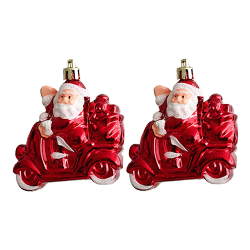 Décoration de sapin de Noël Voiture Père Noël