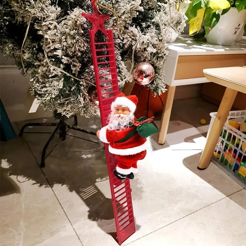 Automate Père Noël Grimpeur à l'Échelle