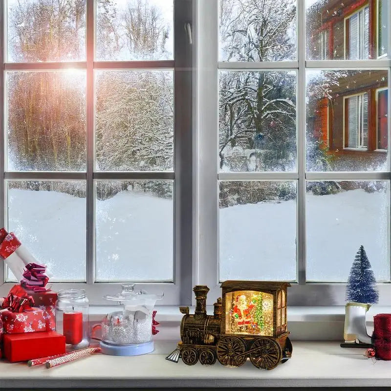 Boule à Neige de Noël Train