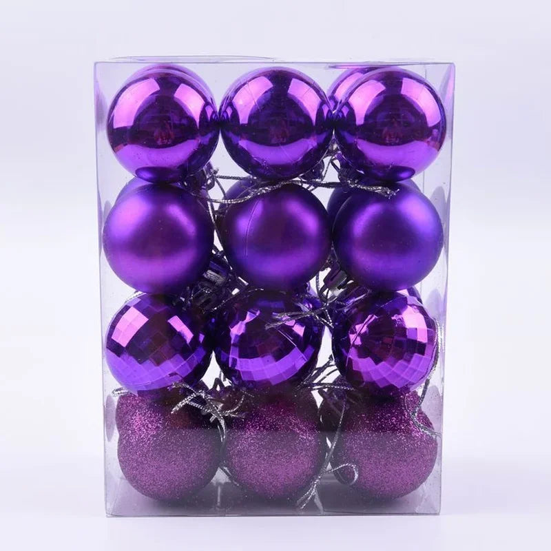 Boules de Noël Brillantes, Multiples Couleurs