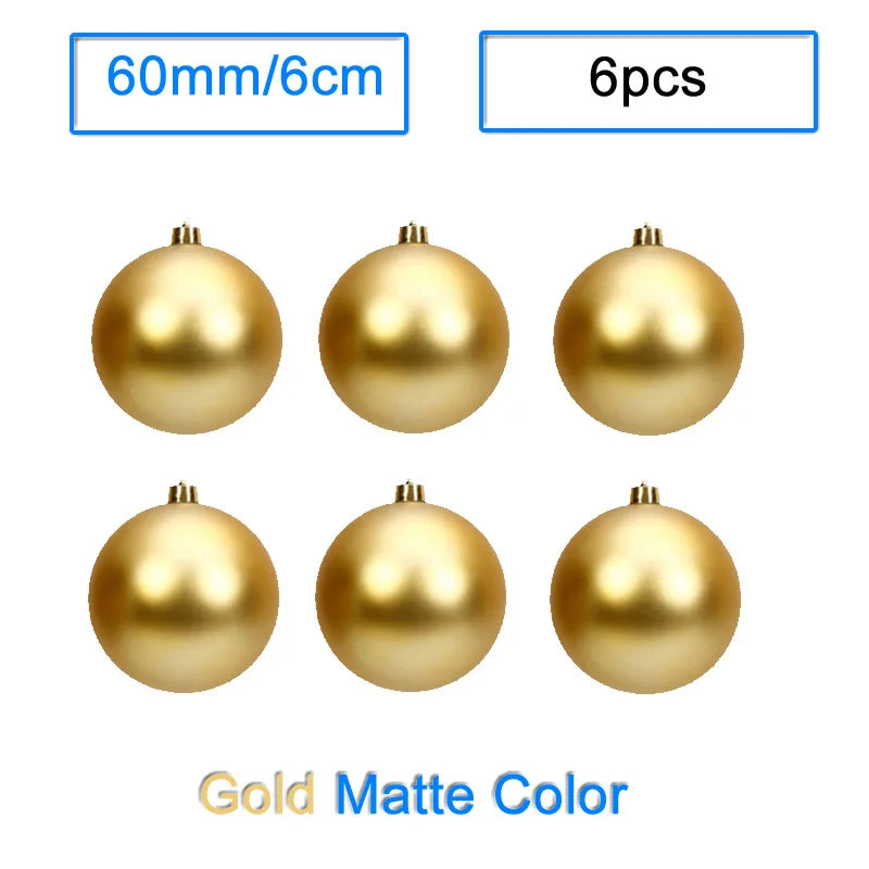 Boules de Noël Doré Mate