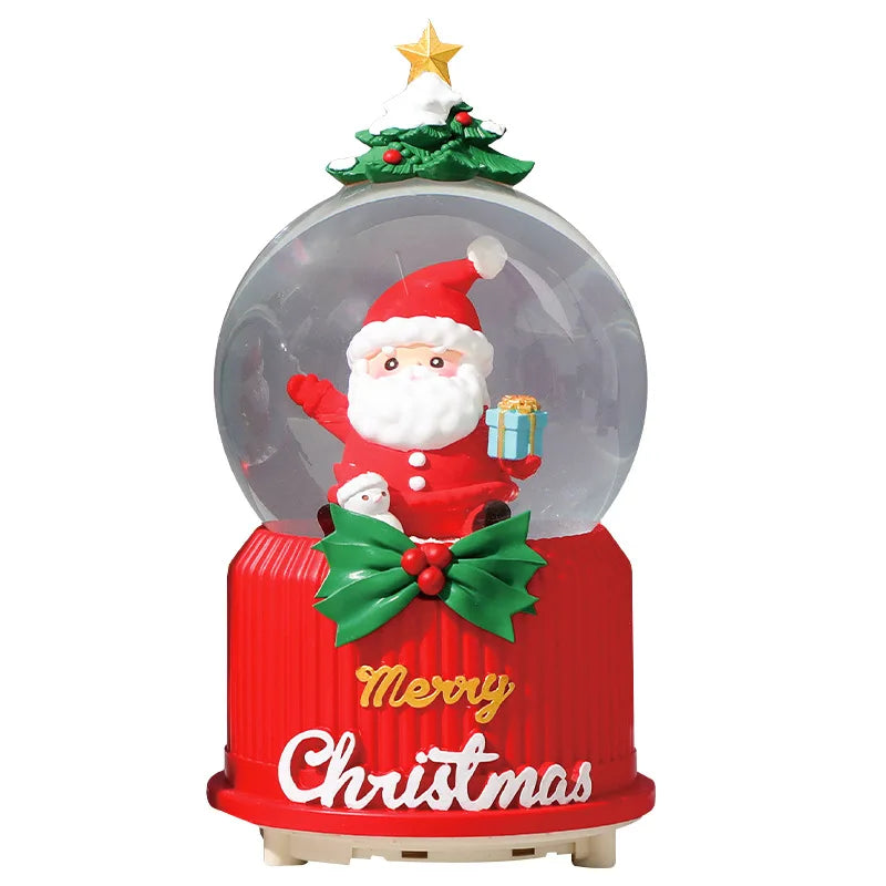 Mini Boules à neige de Noël scènes Père Noël