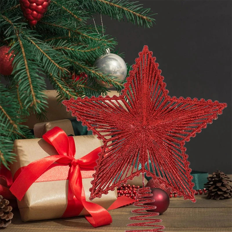 Étoile de Noël pour Sapin Traditionnelle, 3 Couleurs