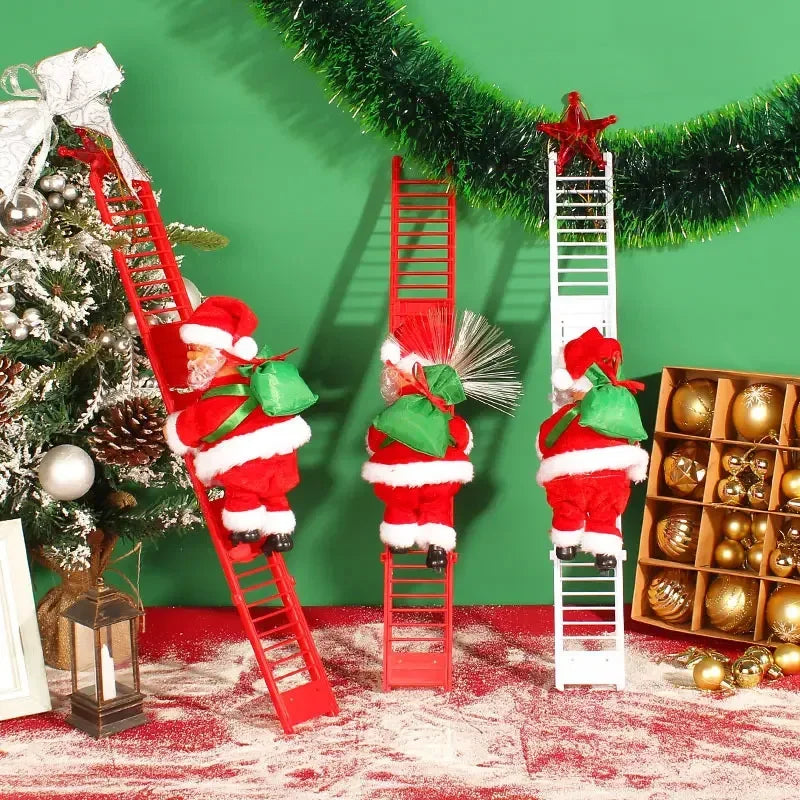 Automate Père Noël Grimpeur à l'Échelle