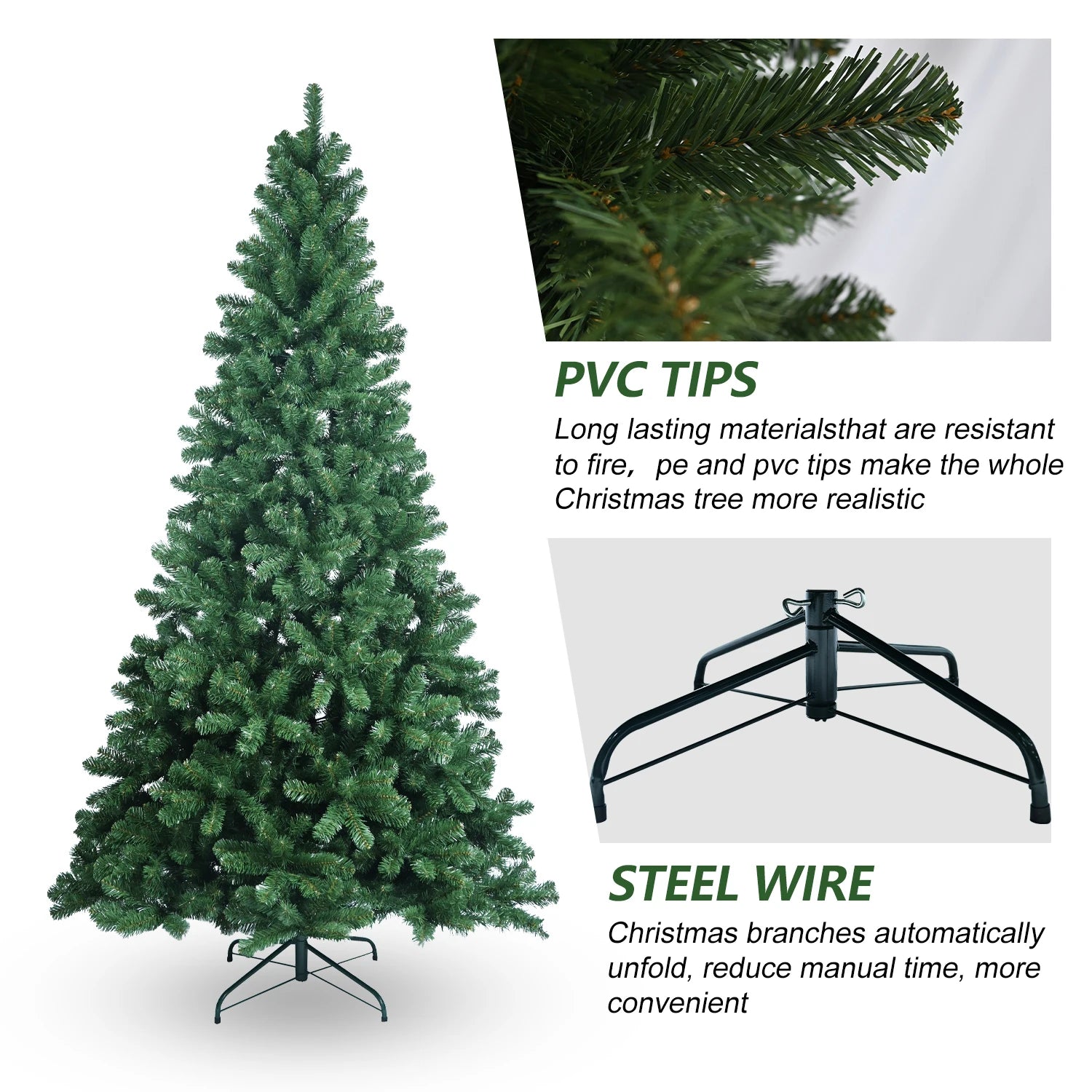 Grand Sapin de Noël très stable