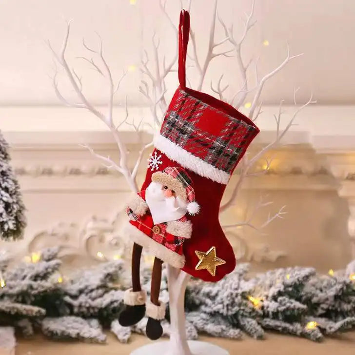 Chaussettes Décoratives Personnages de Noël