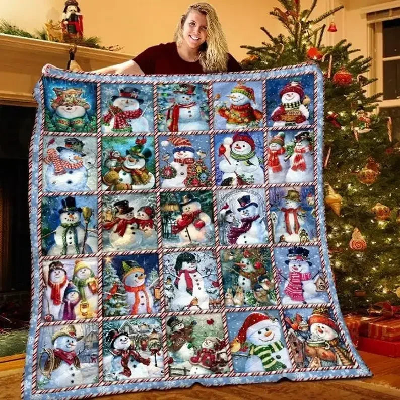 Couverture Mosaïque de Bonhomme de Neige
