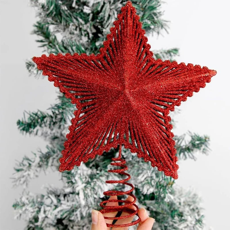 Étoile de Noël pour Sapin Traditionnelle, 3 Couleurs