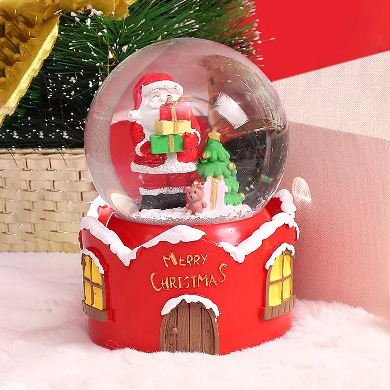 Mini Boules à neige de Noël scènes Père Noël