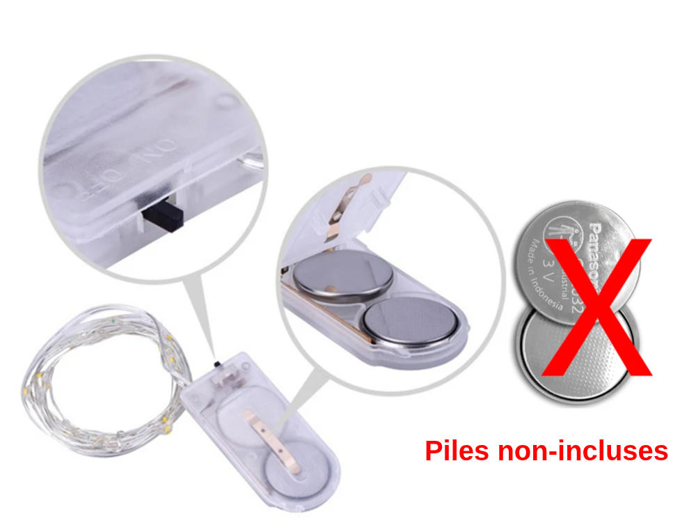 Guirlande LED Piles ou USB