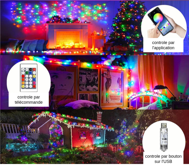 Guirlande Lumineuse LED à Boules Connectée